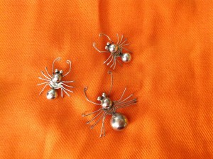Mexican Silver Spider and Earrings